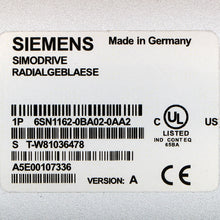 Load image into Gallery viewer, Siemens 6SN1162-0BA02-0AA2