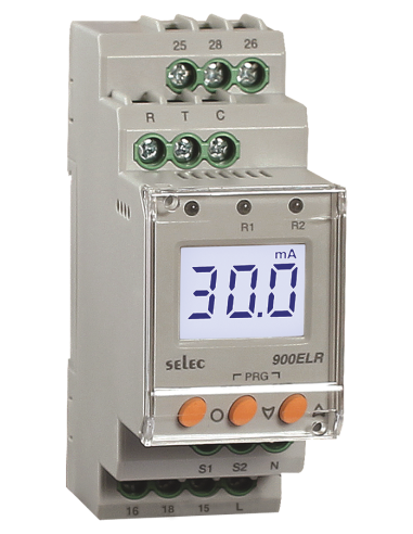 Relais de fuite de courant numérique Altech 900ELR-2-230V-CE, BL