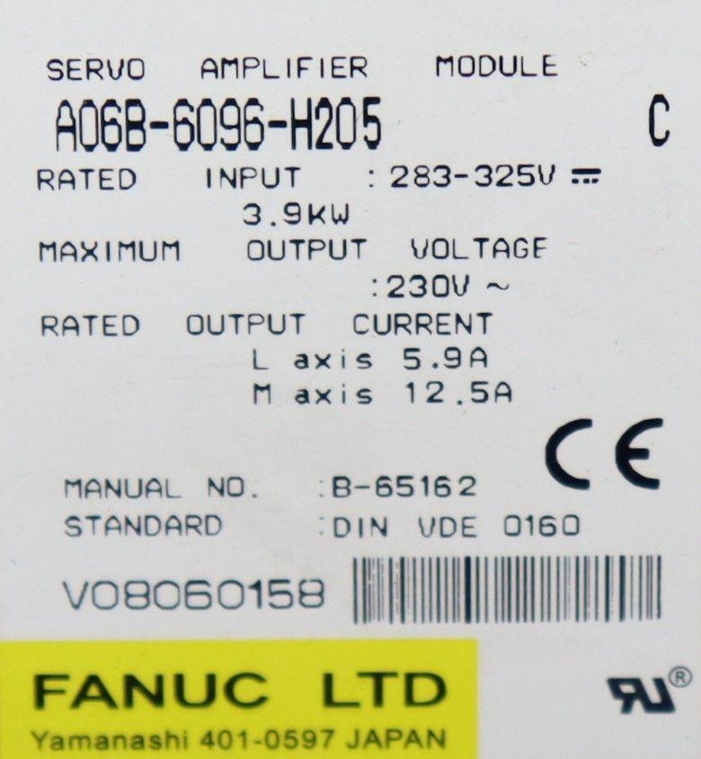 Fanuc A06B-6096-H205