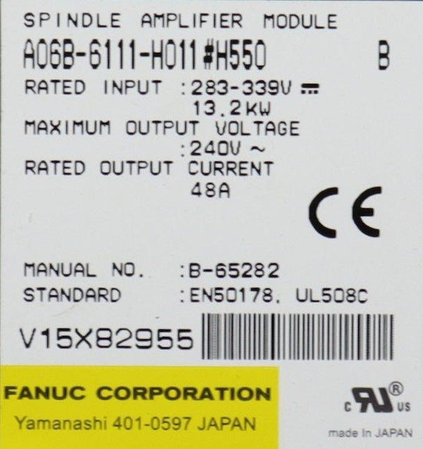 Fanuc A06B-6111-H011#h550