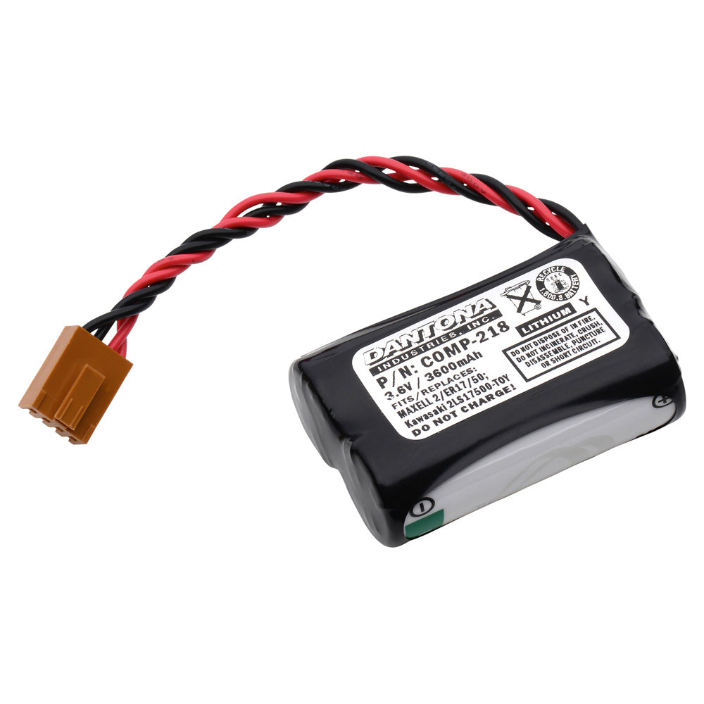 Replacement Battery for the Kawasaki 2LS17500-TOY - 3.6V 3600mAh Lithium
