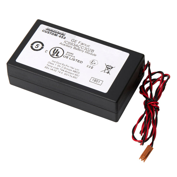Replacement Battery for the GE Fanuc IC693ACC302 - 3.0V 15000 mAh (15 Ah)mAh Lithium