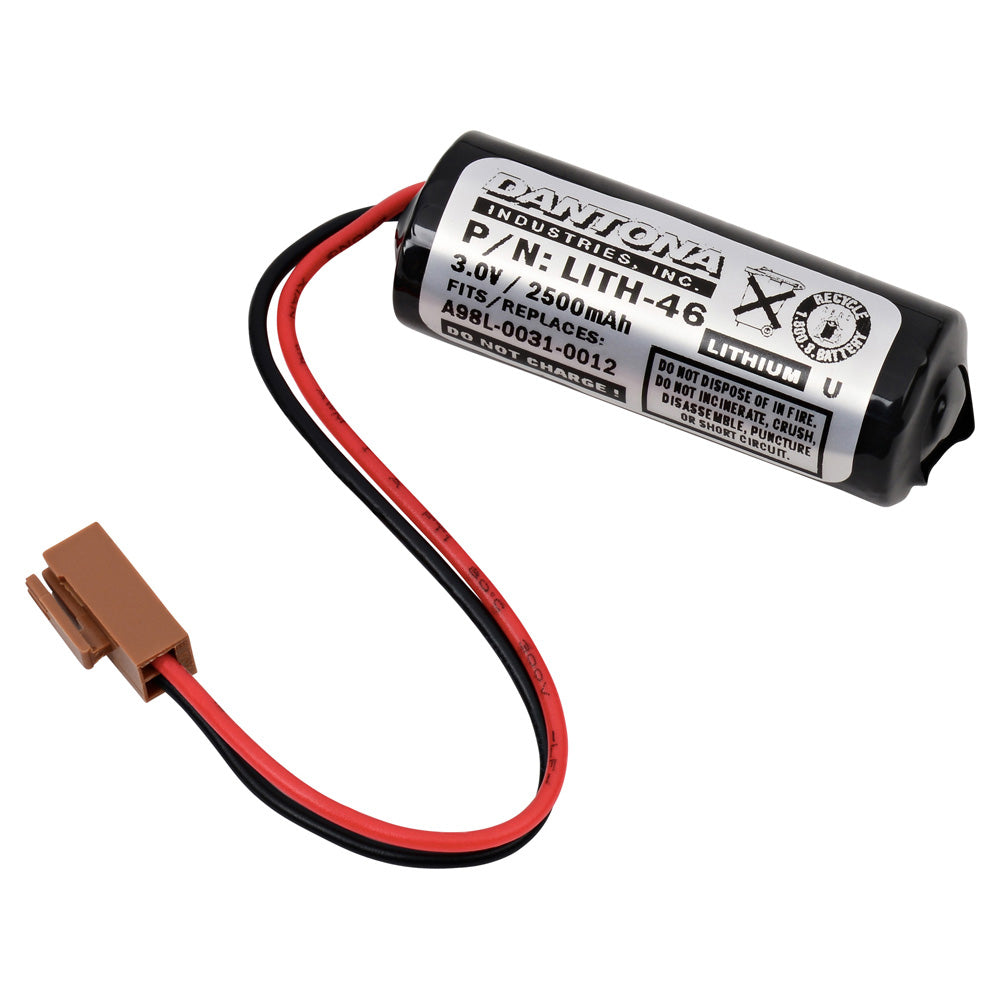 Replacement Battery for the GE Fanuc CNC Series Power Mate iH - 3V 2400mAh Lithium