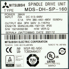Load image into Gallery viewer, Mitsubishi MDS-DH-SP-160