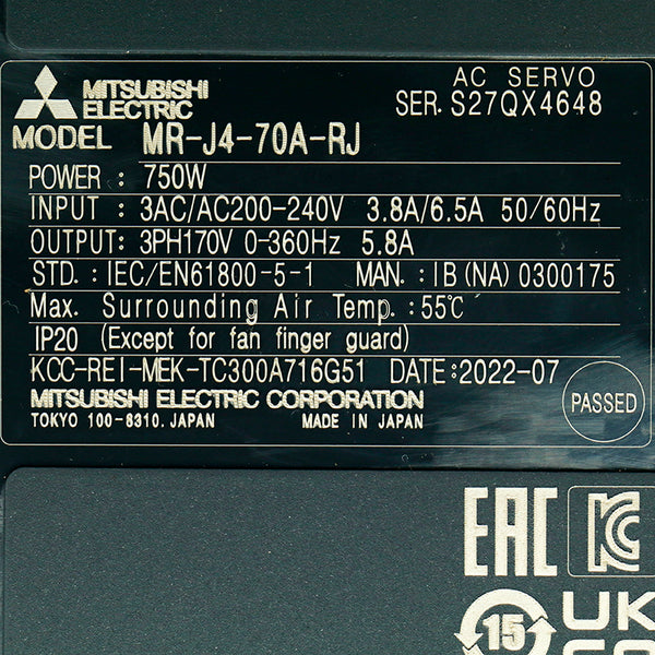 Mitsubishi MR-J4-70A-RJ
