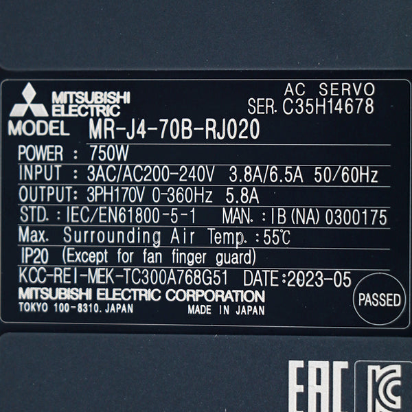 Mitsubishi MR-J4-70B-RJ020