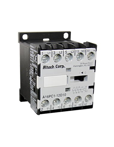 MINI-CONTACTEUR Altech A16PC1-12D10-DC24V, 12A/400V CA - Lot de 4