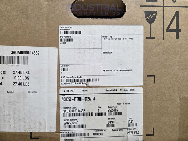 ABB ACH550-ITTUH-012A-4 - New