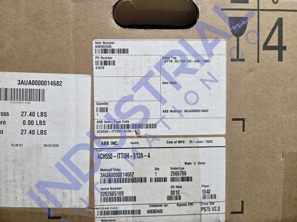 ABB ACH550-ITTUH-012A-4 - New