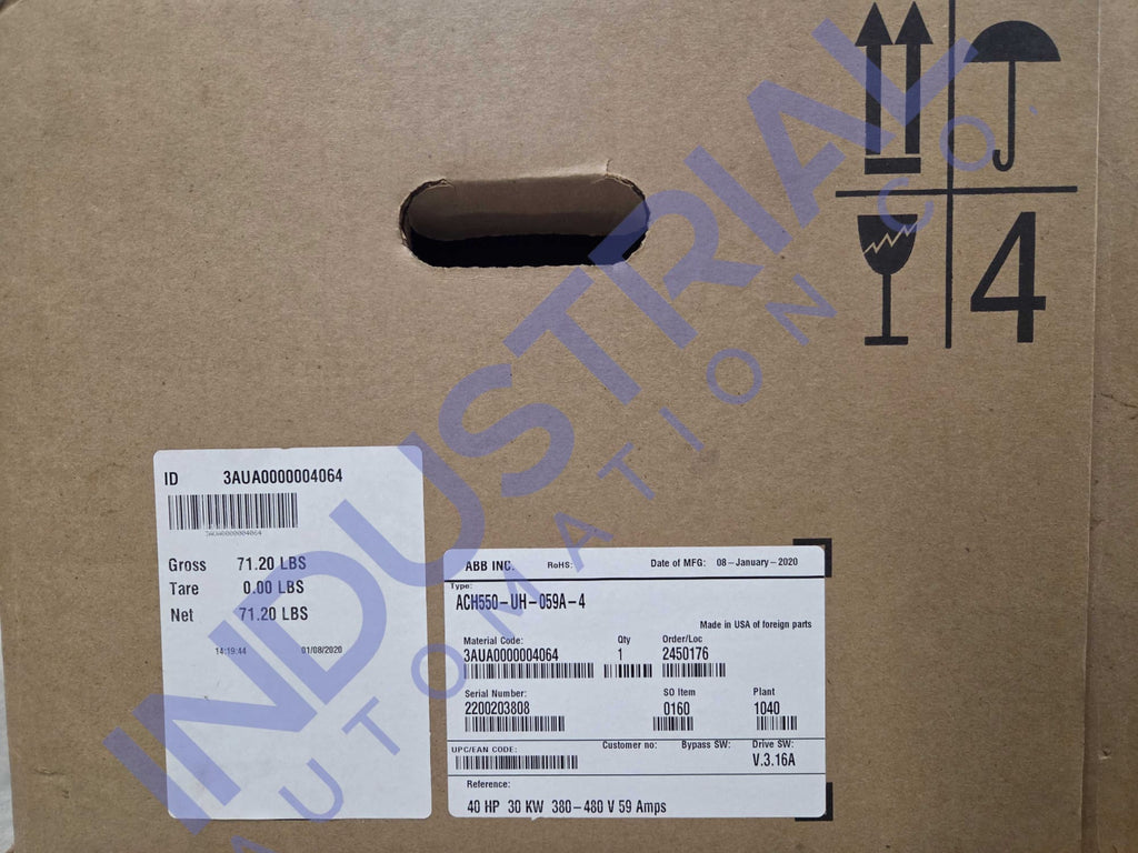 ABB ACH550-UH-059A-4 - New - Adjustable Frequency AC Drive