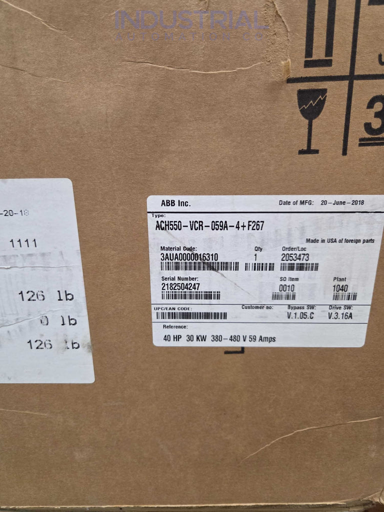 ABB ACH550-VCR-059A-4 + F267 - New