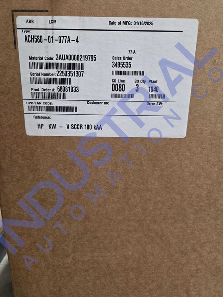ABB ACH580-01-077A-4 - New - Adjustable Frequency AC Drive