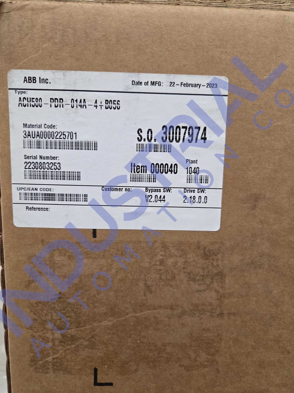 ABB ACH580-PDR-014A-4 + B056 New