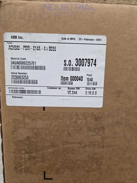 ABB ACH580-PDR-014A-4 + B056 New