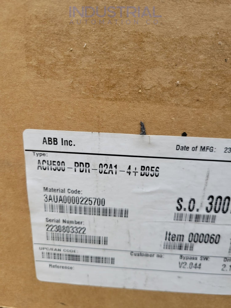 ABB ACH580-PDR-02A1-4 + B056 New