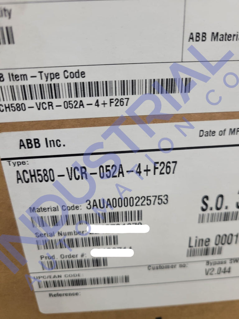 Abb Ach580-Vcr-052A-4 + F267