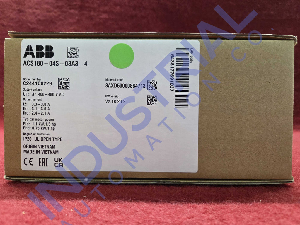 ABB ACS180-04S-03A3-4 New