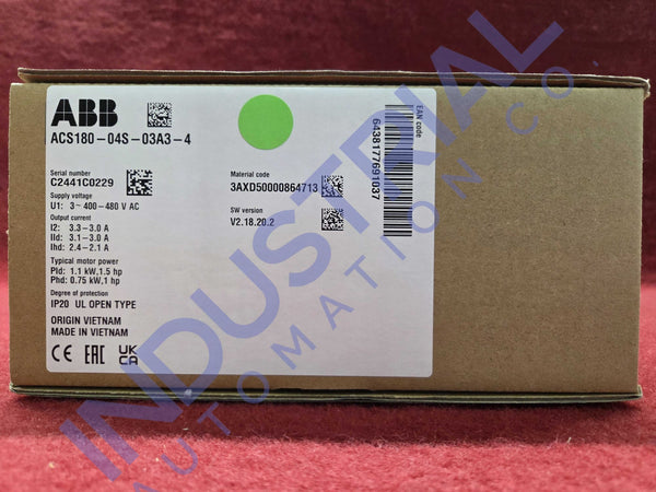ABB ACS180-04S-03A3-4 New
