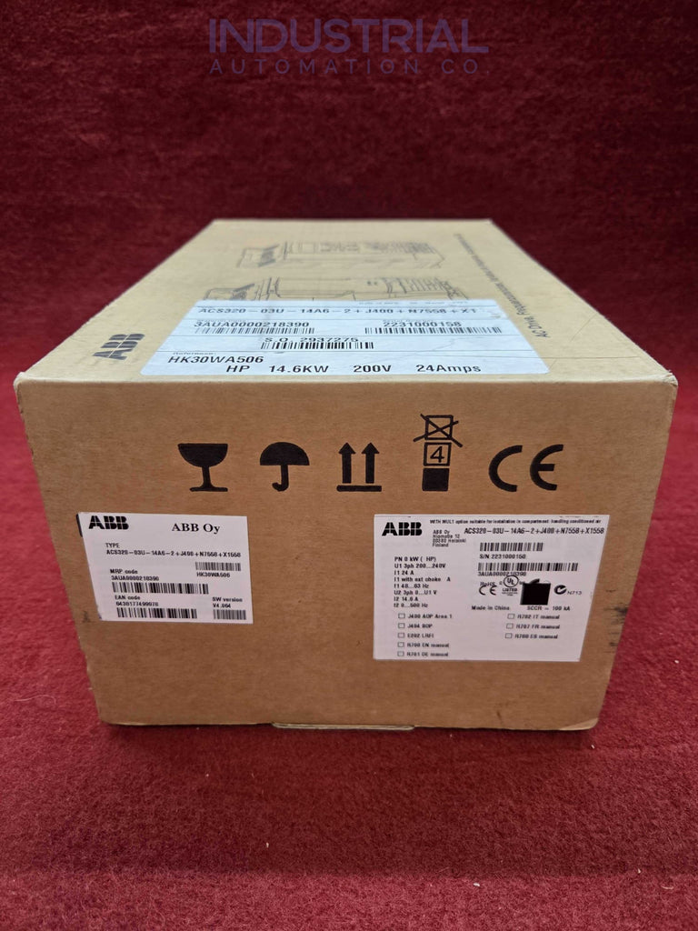 ABB ACS320-03U-14A6-2 + J400 + N7558 + X1558 New
