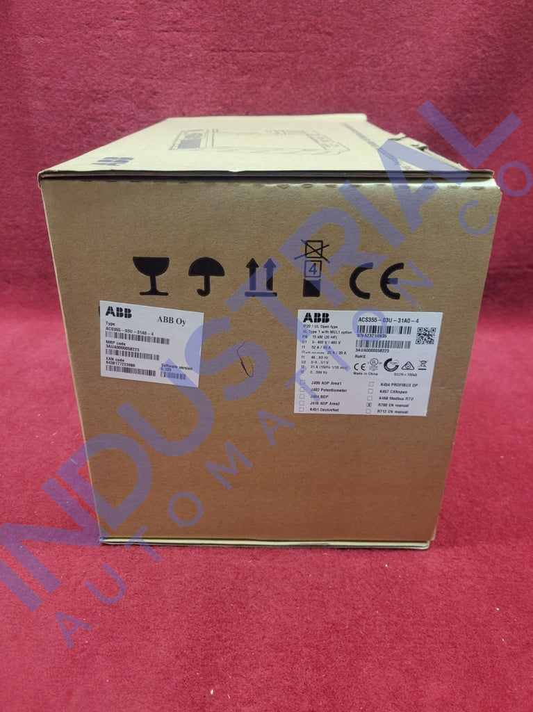 Abb Acs355-03U-31A0-4 Adjustable Frequency Ac Drive