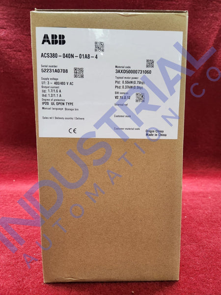 ABB ACS380-040N-01A8-4 New