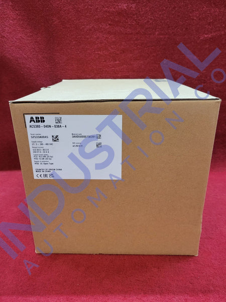 ABB ACS380-040N-038A-4 New