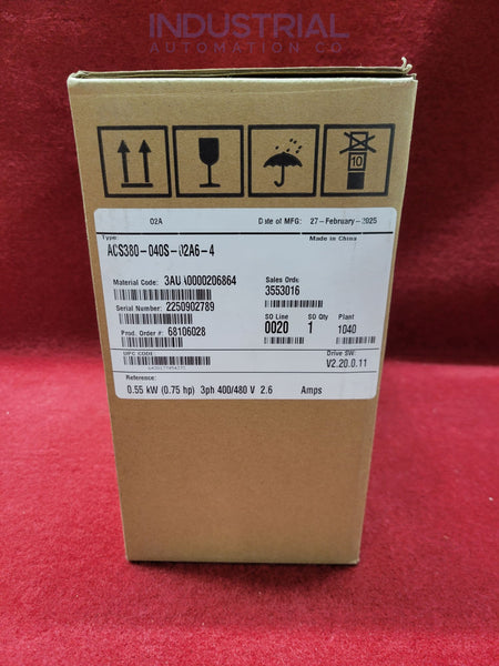 ABB ACS380-040S-02A6-4 New