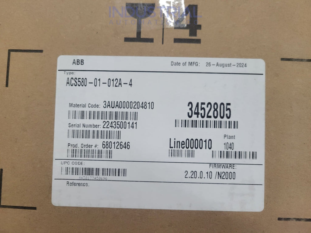 ABB ACS580-01-012A-4 New Adjustable Frequency AC Drive