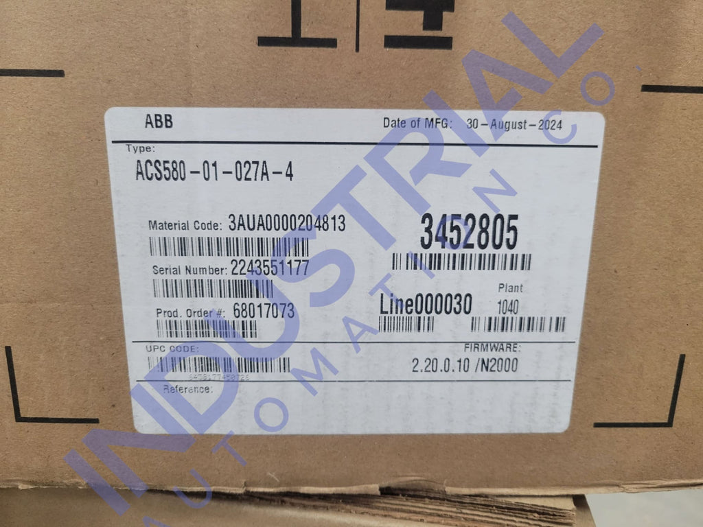 ABB ACS580-01-027A-4 New Adjustable Frequency AC Drive