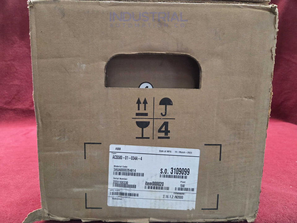 ABB ACS580-01-034A-4 New Surplus Adjustable Frequency AC Drive