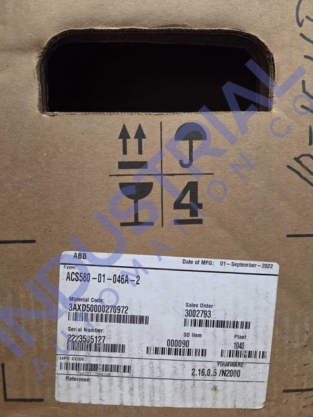 ABB ACS580-01-046A-2 - New - Adjustable Frequency AC Drive