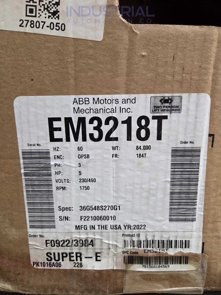 ABB Baldor Reliance EM3218T