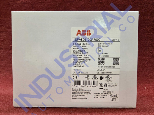 ABB PSR30-600-70 New