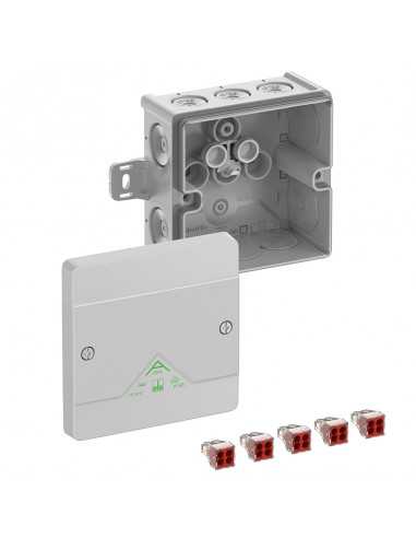 Altech 804-421-01 Abox 040AB gris avec 5 bornes 5 pôles - Lot de 9