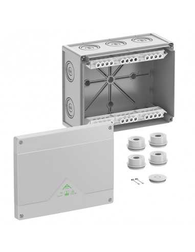 Altech 825-420-01 Abox 250 gris avec 5 pôles - Lot de 4