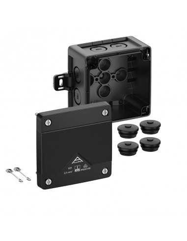 Altech 402-001-01 Abox Pro 025AB noir, vide - Lot de 6
