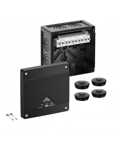 Altech 406-020-01 Abox Pro 060 noir avec 5 pôles - Lot de 4
