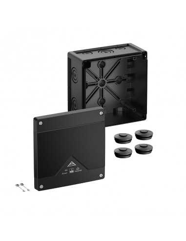 Altech 410-000-01 Abox Pro 100 noir, vide - Lot de 4