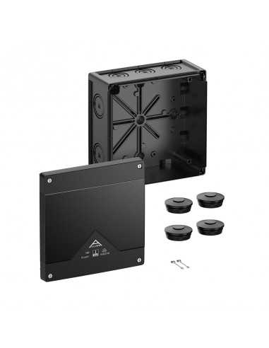 Altech 416-000-01 Abox Pro 160 noir, vide - Lot de 4