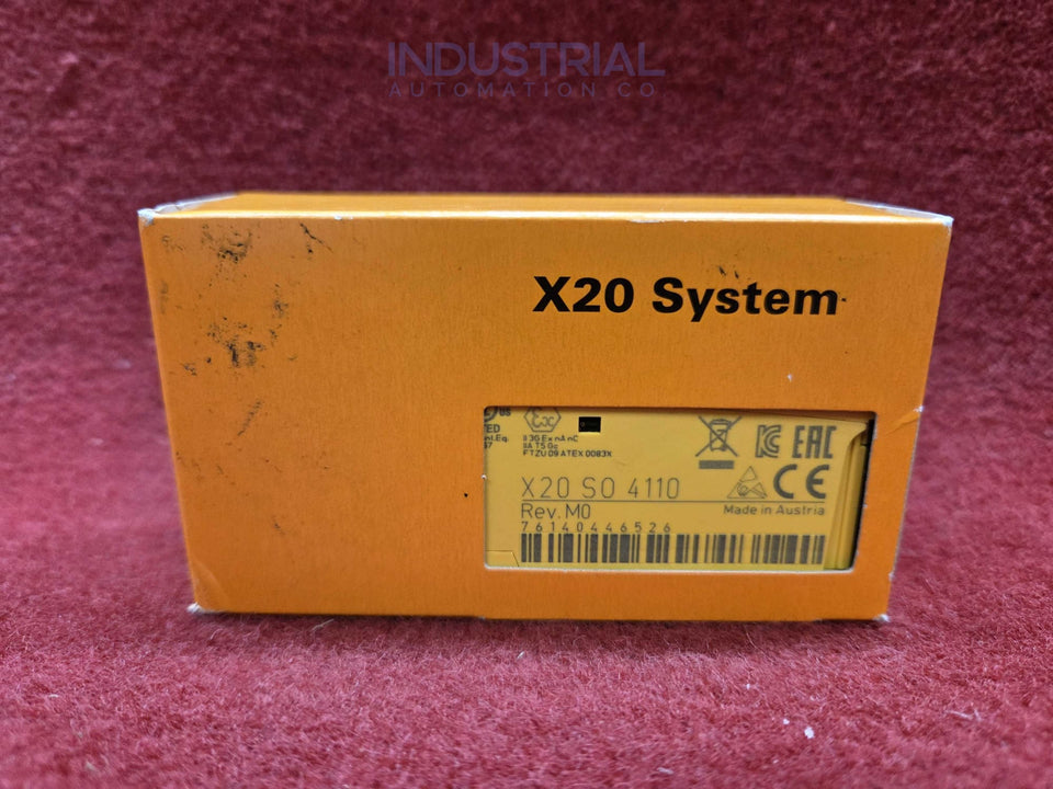B&R Automation X20SO4110 New