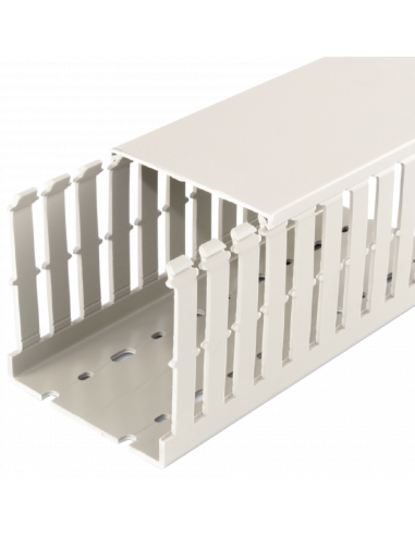 Goulotte Altech B100X100T/W, 100x100mm, longueur 2m - Lot de 4