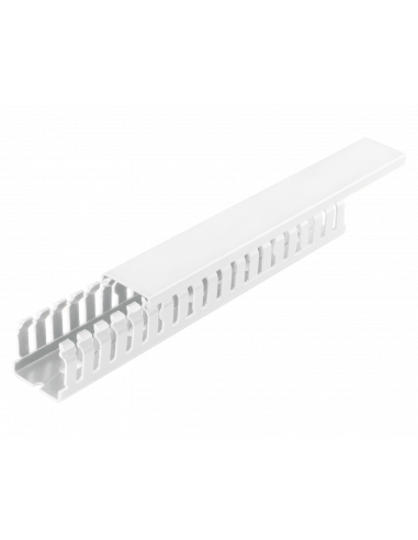 Goulotte de câblage Altech B50X75S/W, 50x75mm, longueur 2m - Lot de 8
