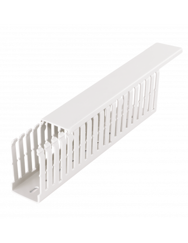 Goulotte Altech B75X50T/W, 75x50mm, longueur 2m - Lot de 8
