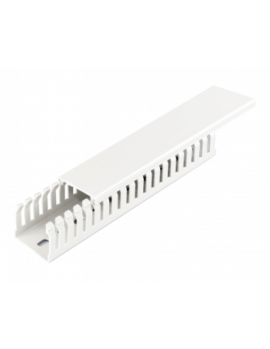 Goulotte Altech B75X75S/W, 75x75mm, 2m de long - Lot de 8