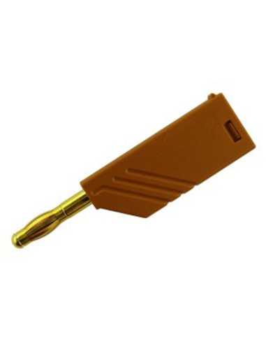 Altech 934100705 Fiche banane LAS N WS Au MARRON - Lot de 50