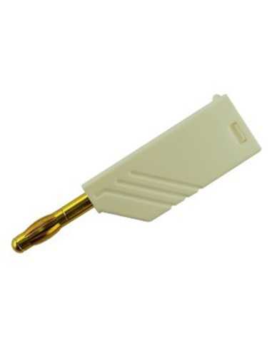 Altech 934100707 Fiche banane LAS N WS Au BLANC - Lot de 50