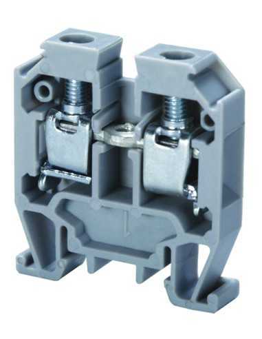 Altech CMT4/BG Bloc de jonction DIN, à vis, traversant - Lot de 200