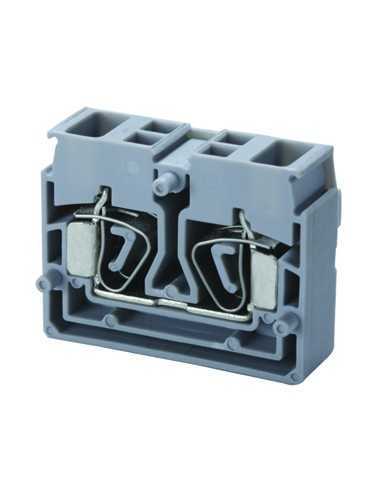 Altech CSCP2.5T2/BG Bornier, ressort, montage sur panneau, traversant - Lot de 100