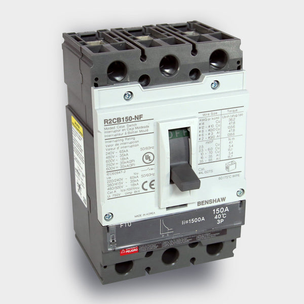Circuit Breaker 100 A - 150 Frame 3P 600 VAC, N-Normal Fault, FTU Trip Unit, 35 KAIC Interrupt at 480 VAC