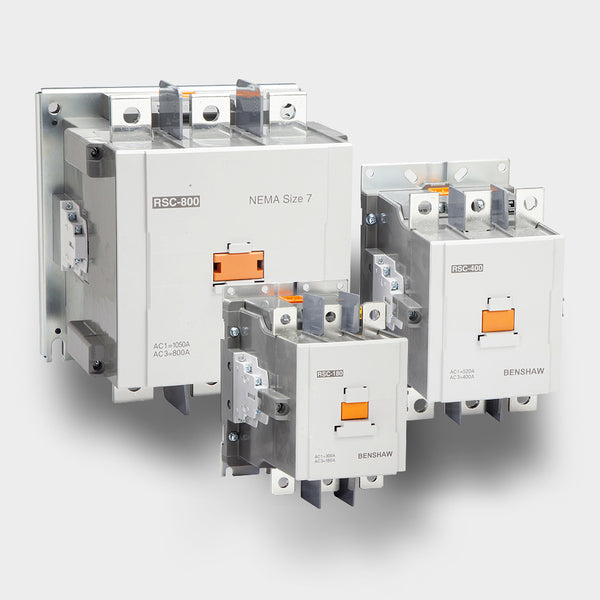 NEMA Rated Three Pole Contactor (1 NO/1 NC Auxiliary Contacts) NEMA SIZE 0 - 12A FLA Max (24VDC Coil)